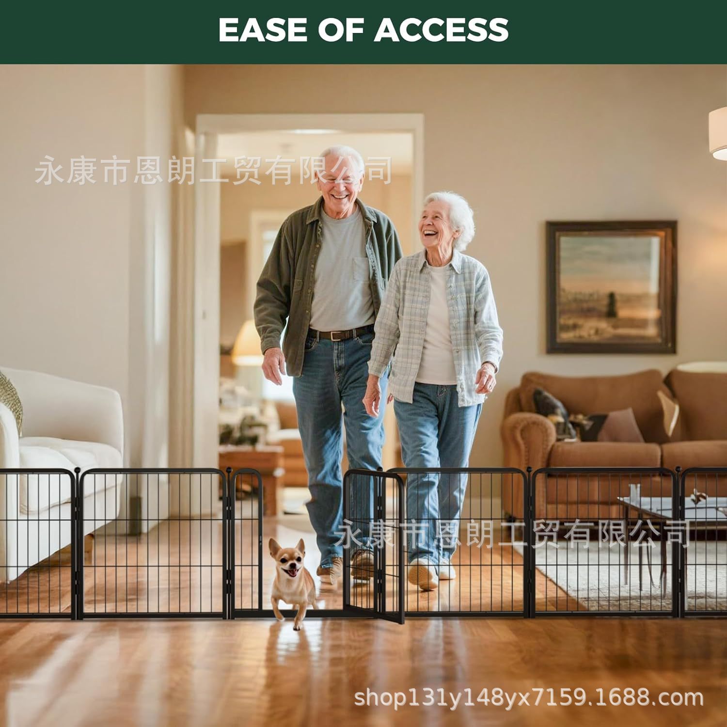 Cercas para perros interiores para cachorros y perros pequeños, negro, comercio exterior transfronterizo image 3