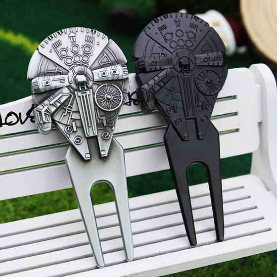 Cross-Border New Mechanical Style Metal Golf Green Fork Zinc Alloy Repair Lawn Golf Fork