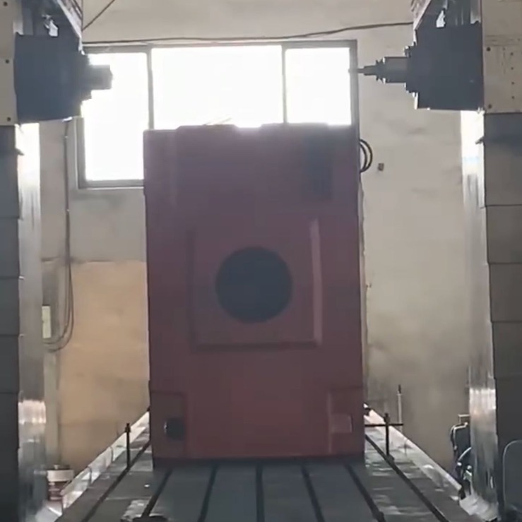 出售数控双头镗130,韩国精密，工作台1.2×9米，发那科系统