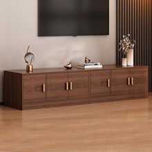 新中式电视柜简约现代落地柜组合储物柜客厅卧室飘窗柜阳台柜