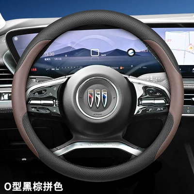 Suitable for 25 New Buick Steering wheel cover - 23-25-lacrosse-black-brown-ultra-thin-nappa-leather-other