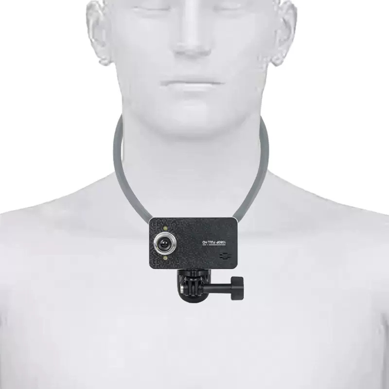 运动相机手机挂脖支架适配Gopro12挂脖式项圈视角支架