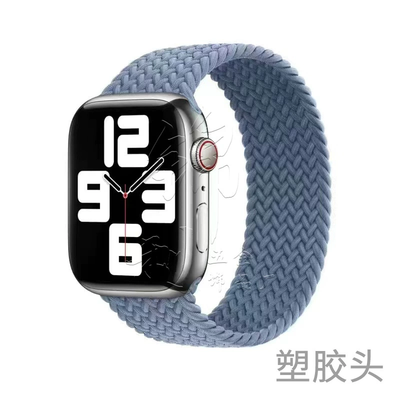 Ремешок для часов (Apple) нейлоновый тканый эластичный однослойный, 22 мм пластиковый разъем, длины 125–165 мм