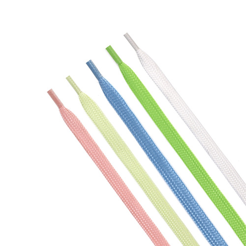 Baojie shoelaces, casual sneakers, cloth shoes, sports shoes, basketball shoes, suitable for thickened colorful flat fluorescent luminous shoelaces