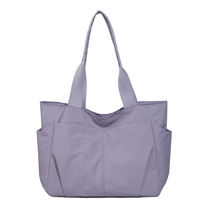 New Simple Versatile Large Capacity Shoulder Bag Lightweight Waterproof Nylon Japanese Style Commuter Tote Bag For Women - Thumbnail 7