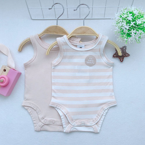 Newborn Summer Bodysuit Baby Hati Triangle Crawling Suit Cotton Potty Suit Foreign Trade Children's Clothing