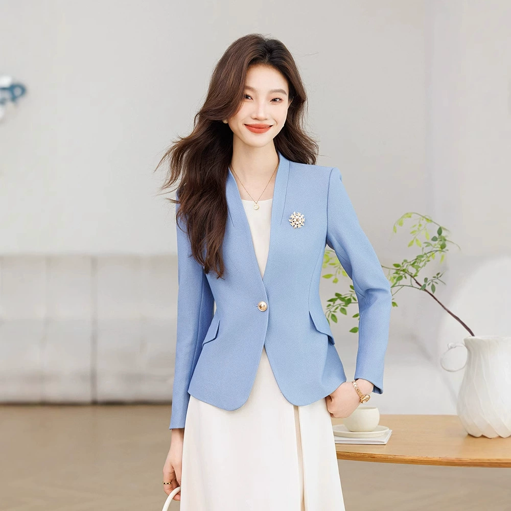 Autumn demi-season classic suit jacket, fitted brace for leisure, for teenagers, bright catchy style, high-quality style