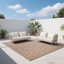 波西米亚户外地垫庭院露天阳台防滑垫别墅门口花园院子室外地毯