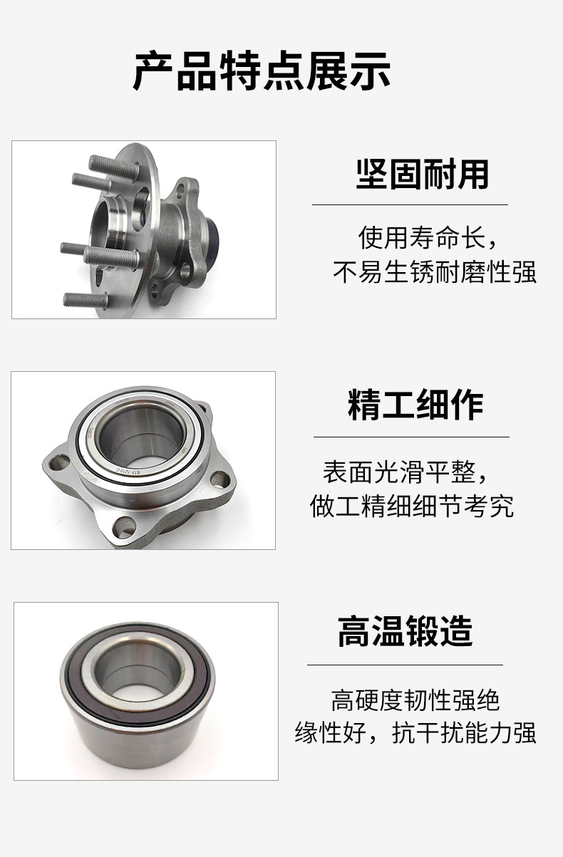 Car Wheel Hub Bearing 54Kwh01 43570-60010 Suitable for Prado/Lc120 Lc150