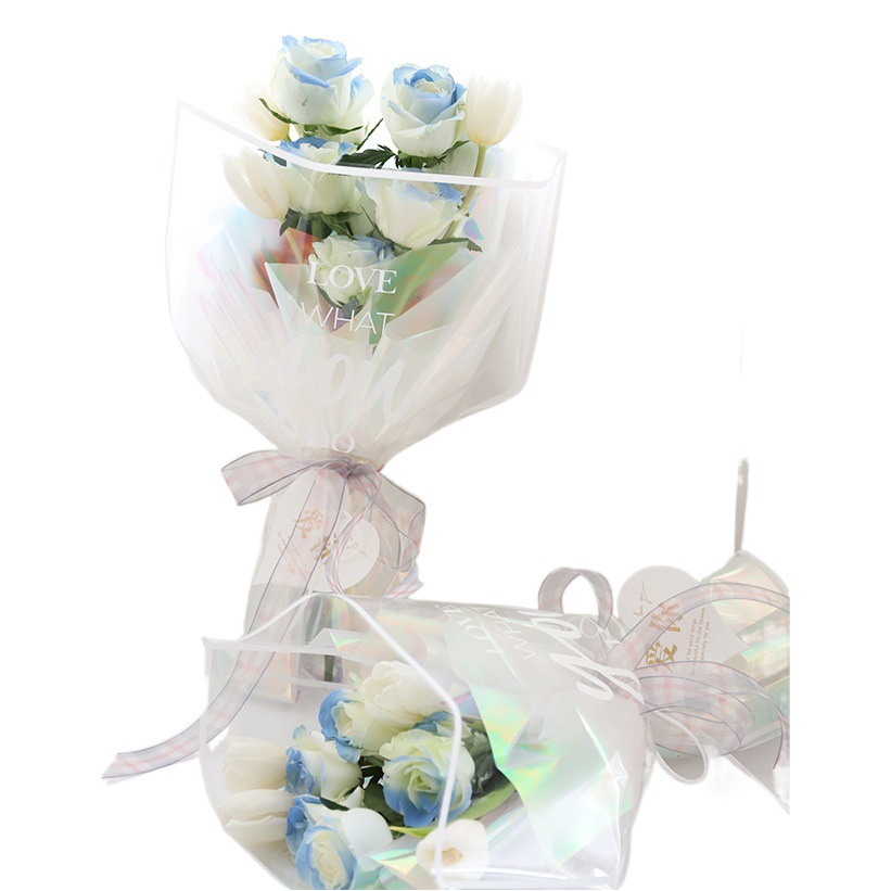 Bolsa floral transparente especial, impermeable, set de varias piezas para ramo, materiales de embalaje