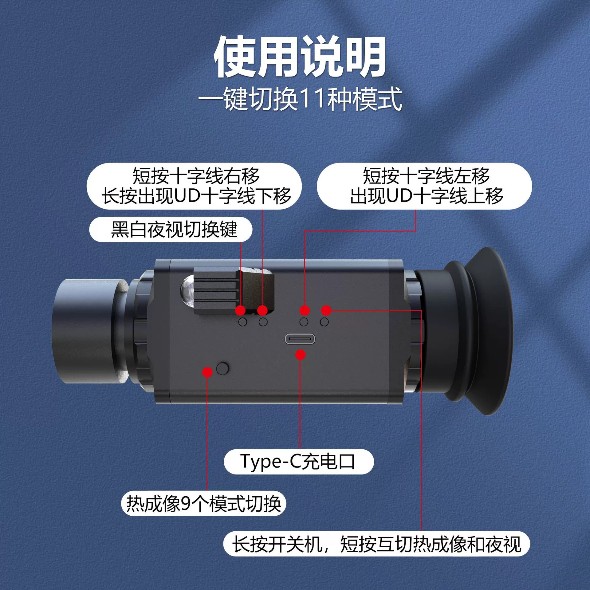 Новые прямые поставки 4k Инфракрасный тепловизионный прибор ночного видения HD на открытом воздухе