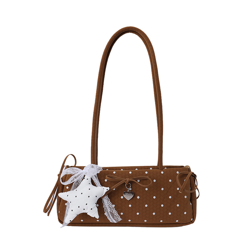 Bolso debajo de la axila para mujeres 2026 nuevo nicho de verano Zhongzhong punto de hombro bolso de mano cotidiano sensación de bolso image 9