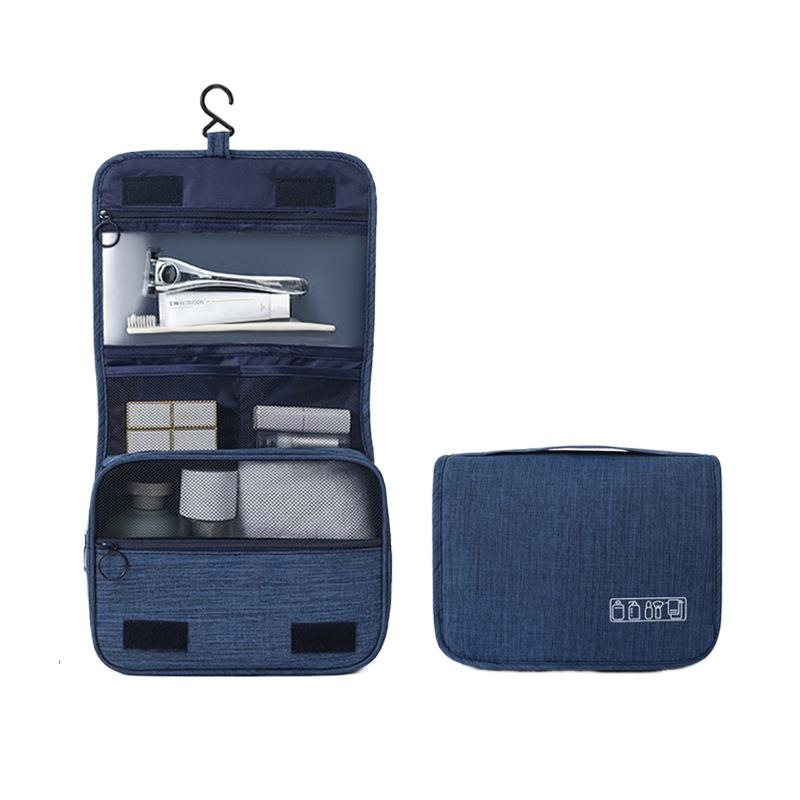 Nueva bolsa de lavado de viaje de tela Oxford bolsa de almacenamiento de maquillaje de moda simple bolsa de lavado de almacenamiento doméstico portátil para mujer
