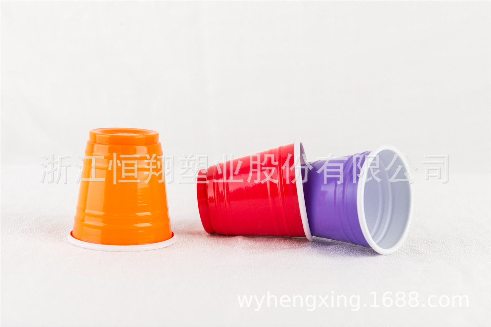 厂家供货一次性红白双色杯塑料pp杯16oz/2oz PS饮料奶茶饮水杯