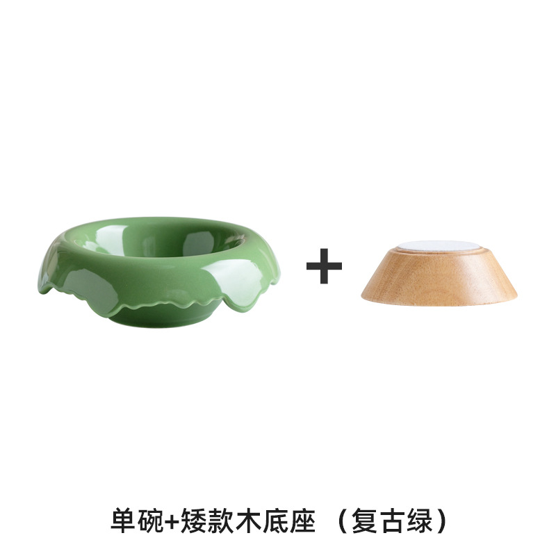 De alto aspecto de cerámica lindo aperitivo yogur de frutas desayuno postre tazón helado ensalada tazón pasillo joyería almacenamiento tazón