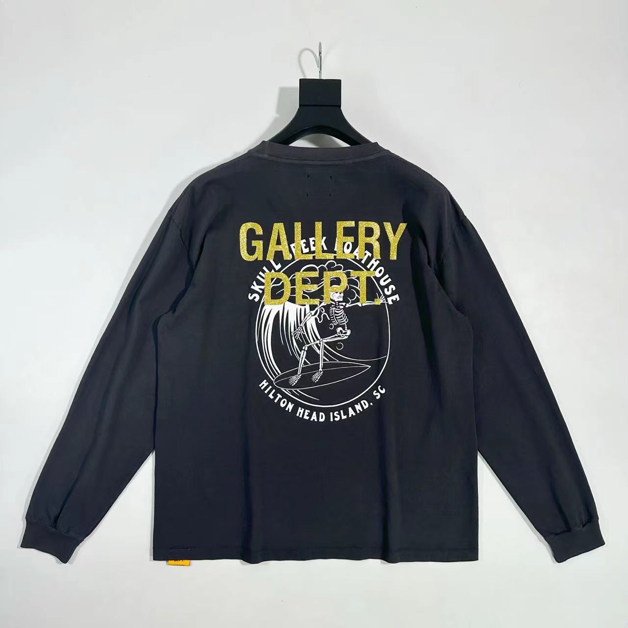 Galería de Dep. SKULL CREEK L / S TEE Surfing Skull American High Street Made Old Long Sleeve image 2