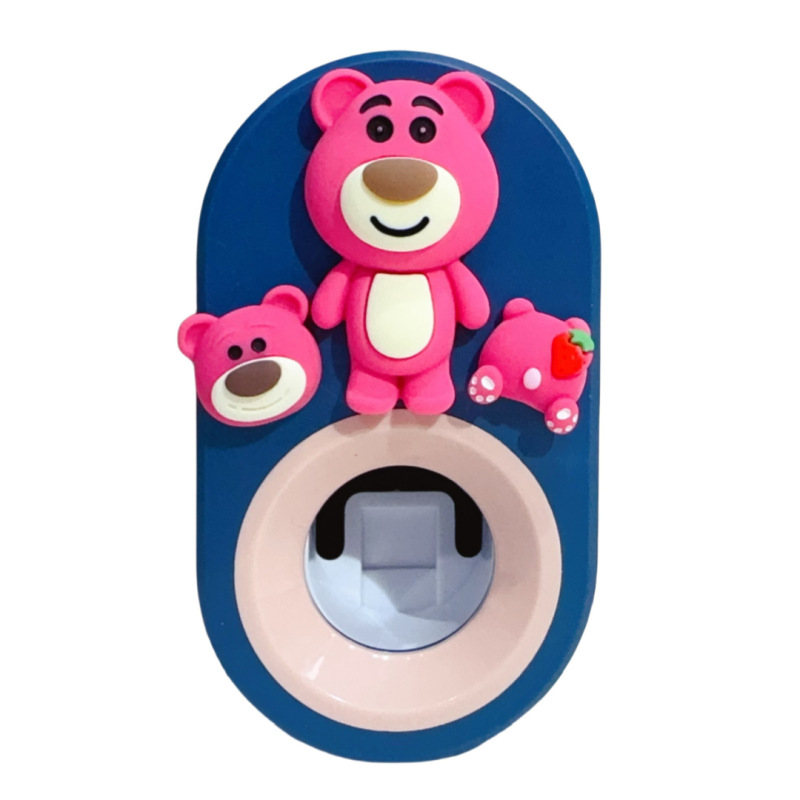 子供用アニメかわいい自動歯磨き粉器穴なし壁掛け穴なし怠け者神器押出歯ブラシ|undefined