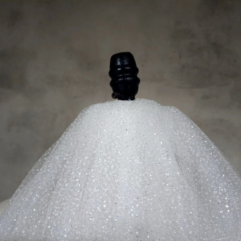 Short bride's veil, wedding dress, accessory