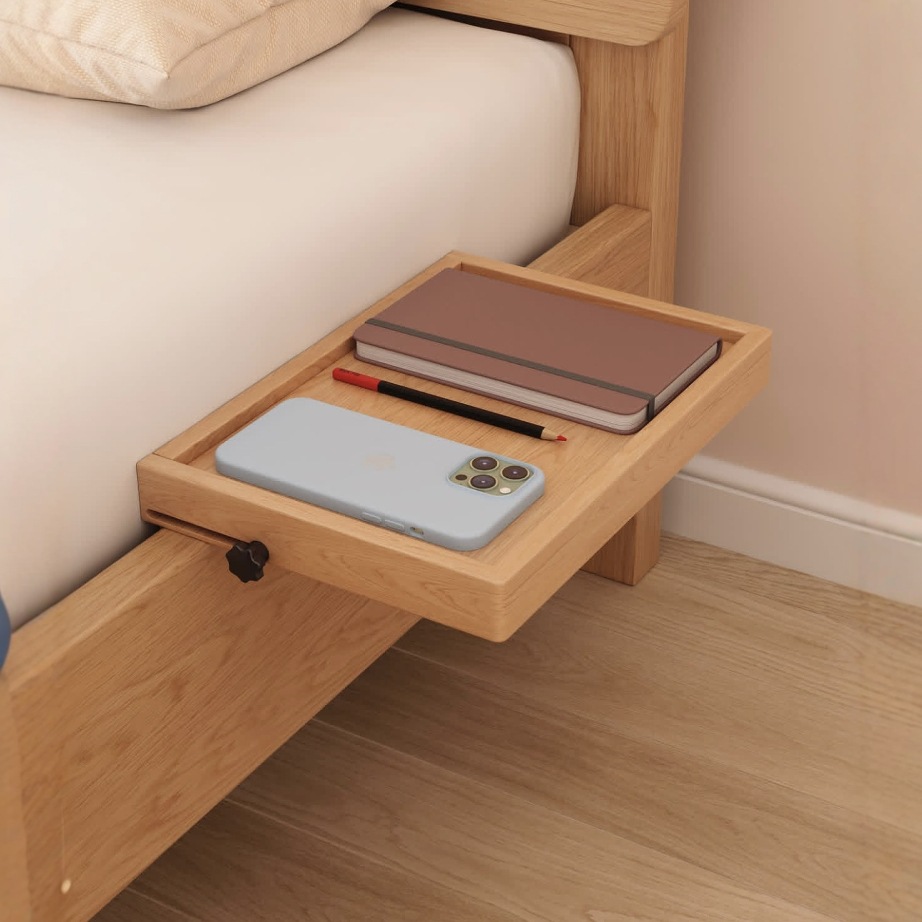 跨境床头柜床边置物架家用墙壁壁挂式置物架隔板零食可拆卸收纳板