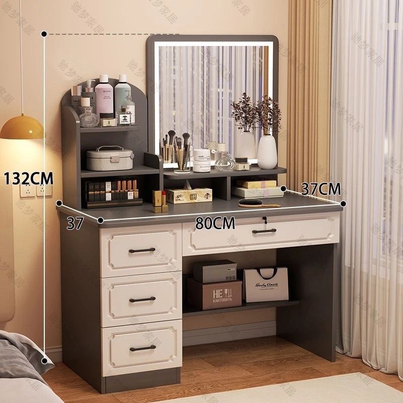 Fábrica directa de dormitorio pequeño simple mesas de vestuario dormitorio simple moderno gabinete de almacenamiento de mesa de vestuario una