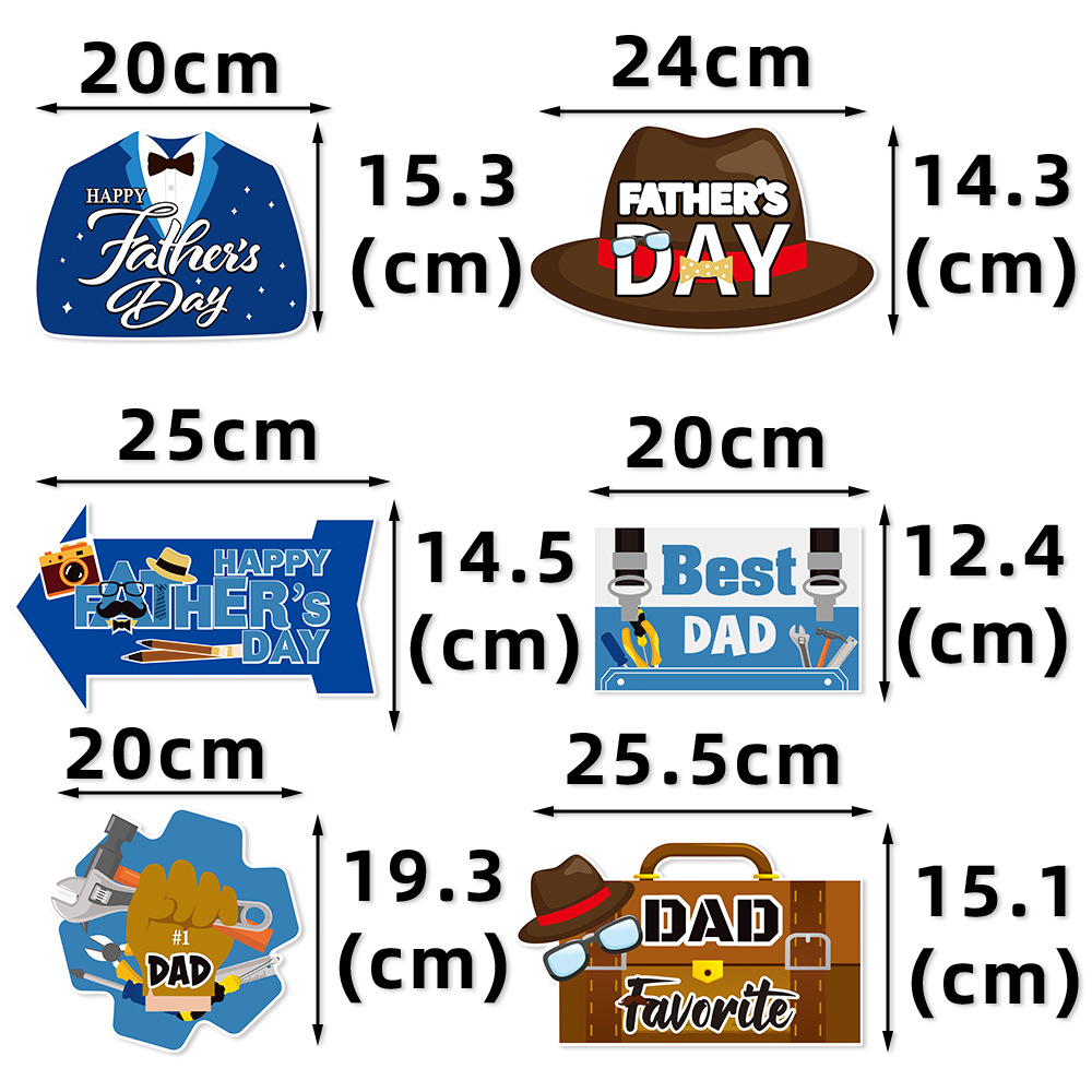 Nuevos productos transfronterizos del Día del Padre decoraciones de vacaciones señalización de césped patio diseño de decoración de fiesta del Día del Padre señalización