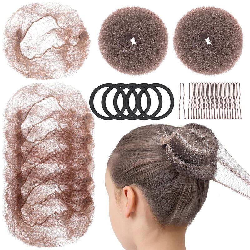 ヘア用品のヘアアイロンセットの髪の針の団子の頭のつぼみの髪の形の理髪道具|undefined