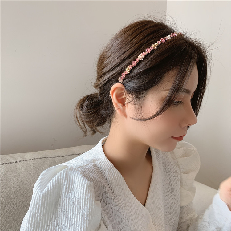 Artificial Crystal Material Elegant Geometric Artificial Crystal Hair Band