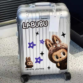 全铝镁合金旅行拉杆箱男万向轮密码20寸行李登机加厚大容量铝框箱