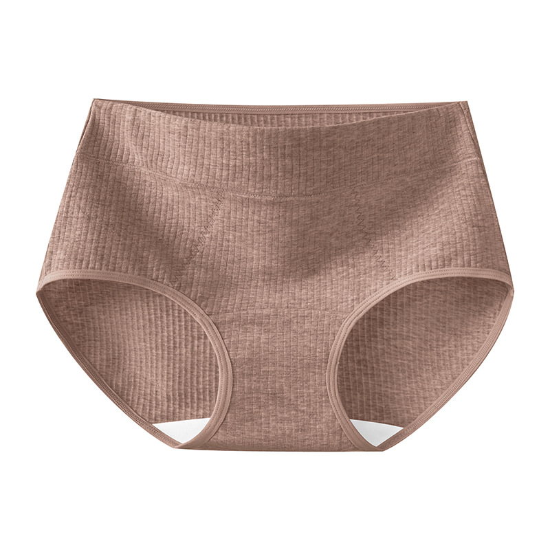Ropa interior de algodón de color para mujer entrepierna de algodón puro 10A entrepierna antibacteriana para mujer 2025 nuevo estilo de talla grande ropa interior transpirable de cintura alta para mujer