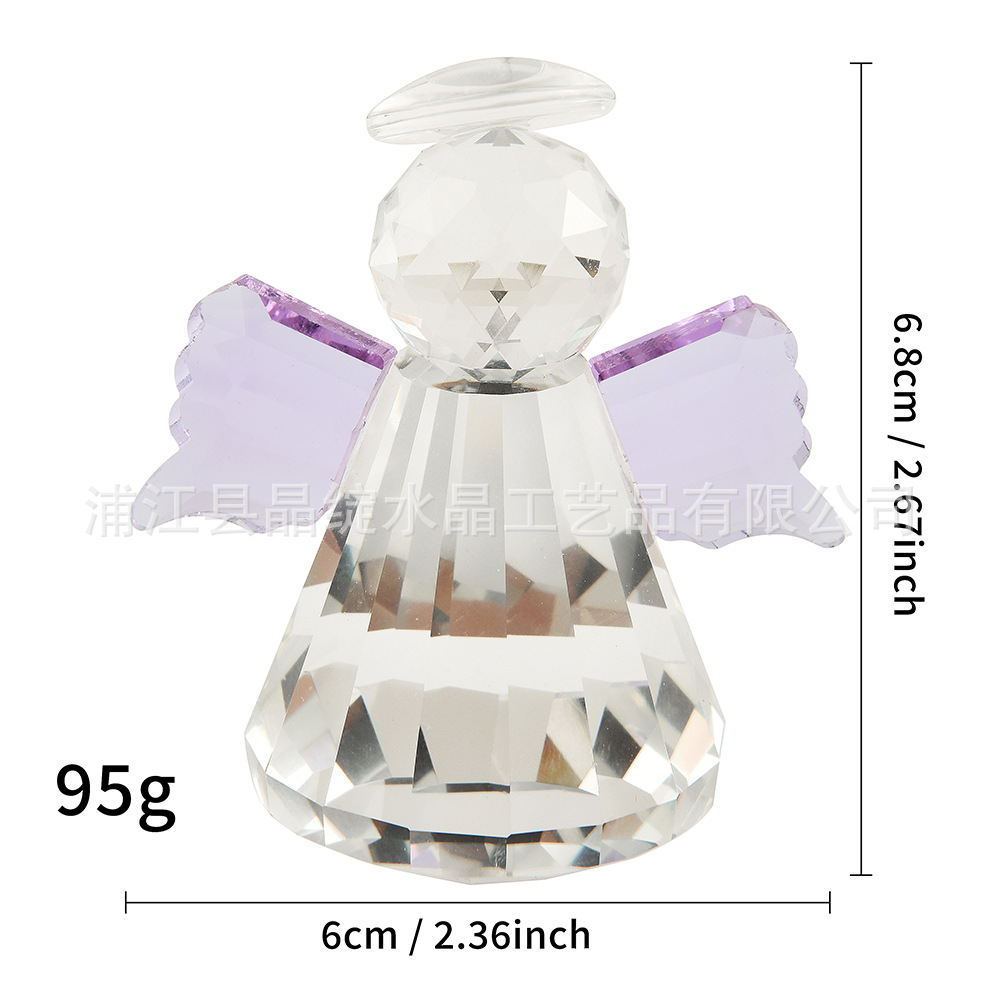 Fábrica directa transfronteriza para proteger la fortuna muñeca de cristal ángel regalo creativo decoración del hogar adornos de mesa