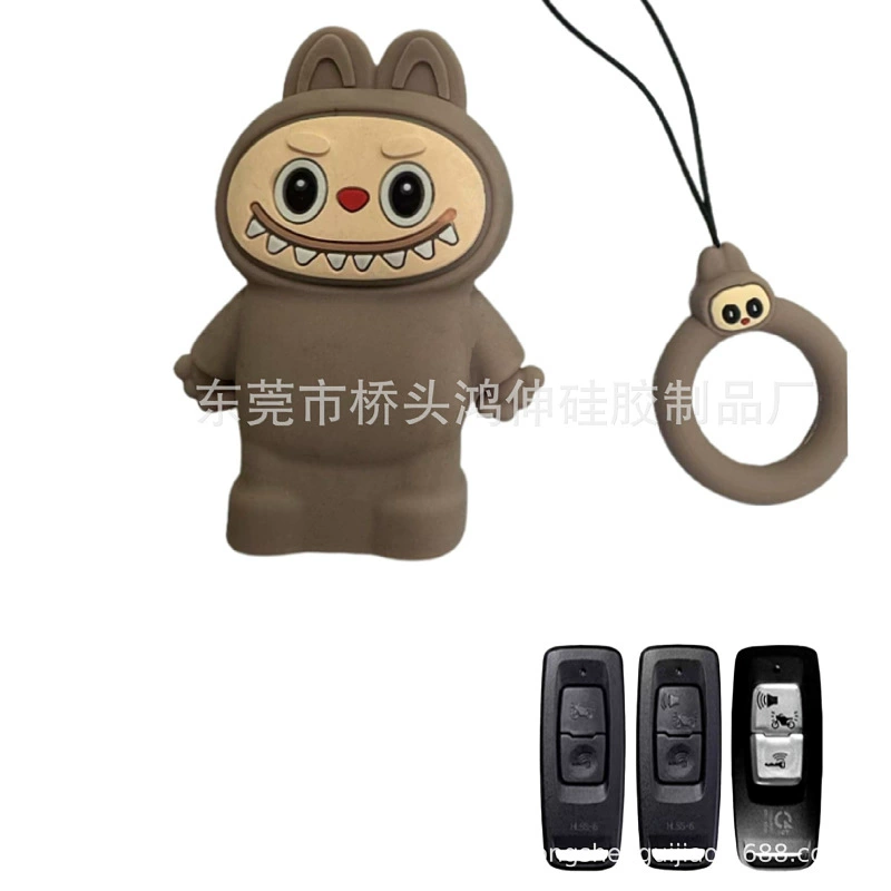 Подходит для Honda PCX160 LEAD125 SH300 NS110R, популярная сумка для ключей с героями мультфильмов, силиконовый чехол с рисунком