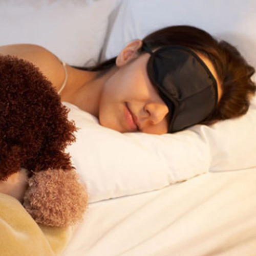 Black eye mask, sleep shading eye mask to relieve eye fatigue, outdoor development training lunch break aviation eye mask