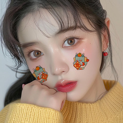 彩色紋身貼紙愛國主題防水持久可洗元旦新年國慶雙十一節日運動會