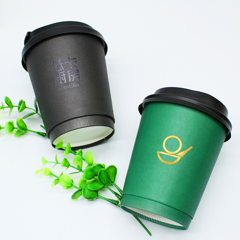 Vasos de papel desechables de 9 oz – impresión personalizada con logotipo publicitario