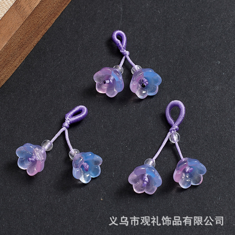 琉璃葫芦莲蓬樱花手串吊坠提溜串珠手链手工diy手绳编织饰品配件|undefined