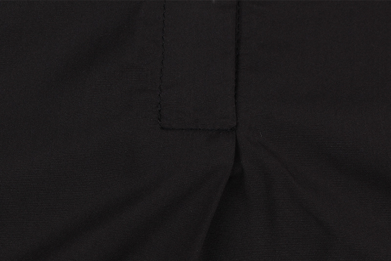 solid color V-neck horn-sleeved casual top NSKX36815