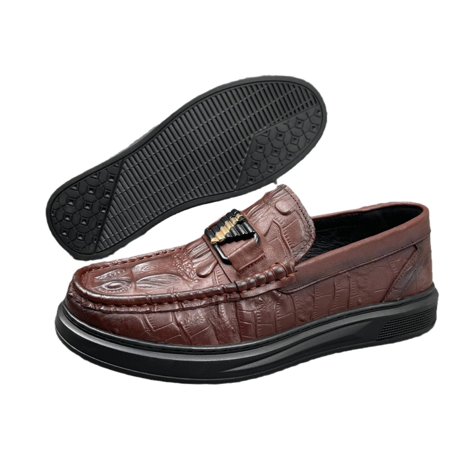 Zapatos de cuero para hombre, zapatos de cuero casuales para hombres, zapatos de mediana edad, zapatos de padre, zapatos de hombre.