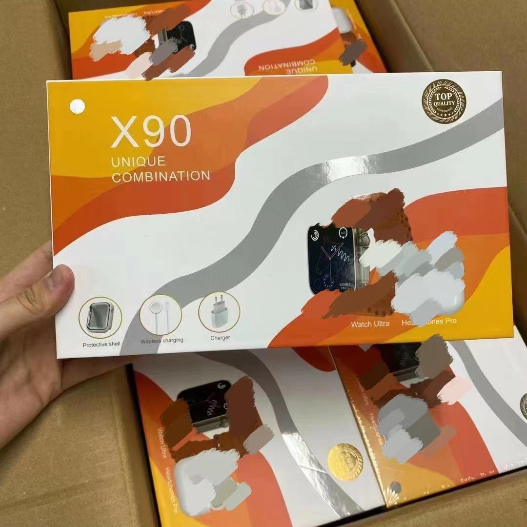 Cross-border x90 five-in-one suit ULTRA smart watch s8 Bluetooth call Sports walking blood pressure blood oxygen monitoring