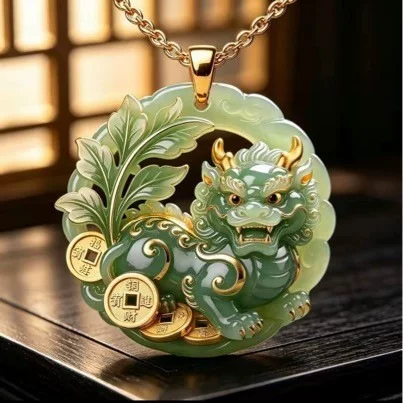 New Chinese-style creative Pixiu necklace for good fortune, auspiciousness, and wealth, a gift for friends
