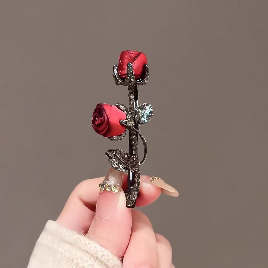 Fermaglio per capelli vintage con inserti di diamanti elegante_voghion.com