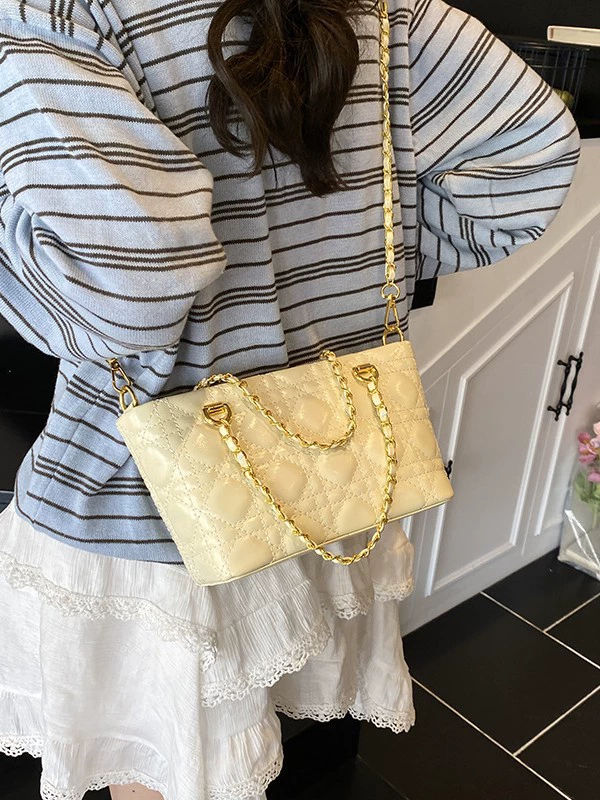 Летняя ручная цепь, сумка на плечо, стиль Chanel, натуральная кожа