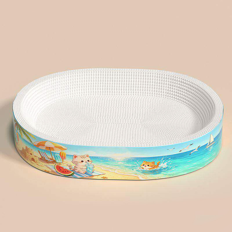 Caja de gato de papel corrugado de vaca blanca, caja de gato de tamaño super grande, cuatro estaciones, productos para gatos generacionales, envío gratuito. image 33