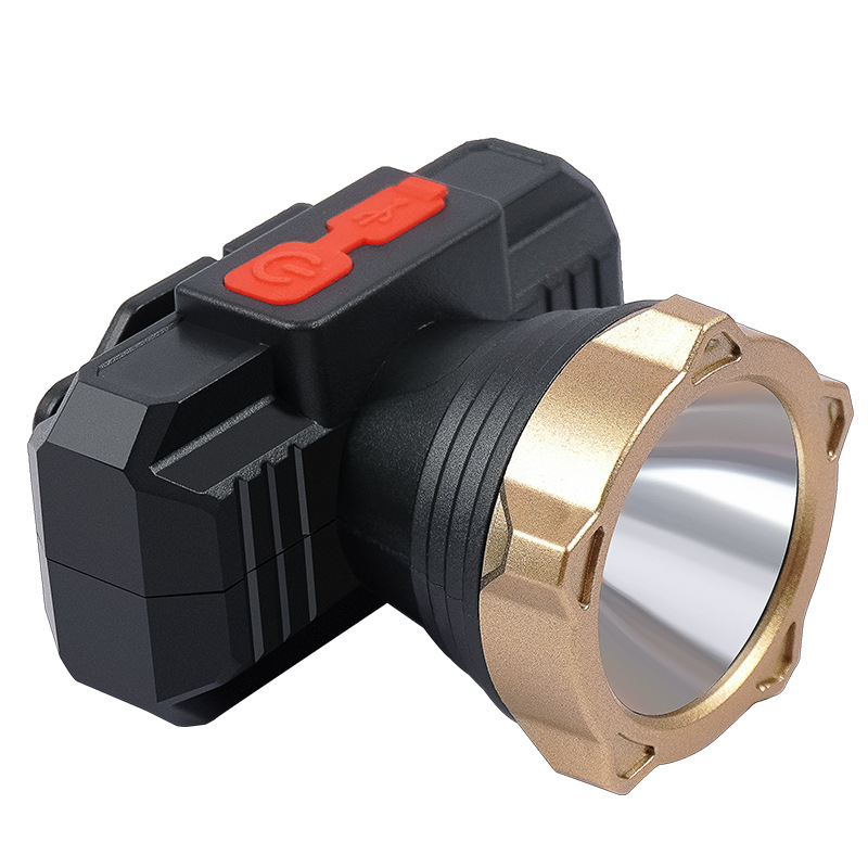Iluminación al aire libre luz LED super brillante lámpara de cabeza multifuncional fuerte camping pescar USB carga lámpara de cabeza impermeable