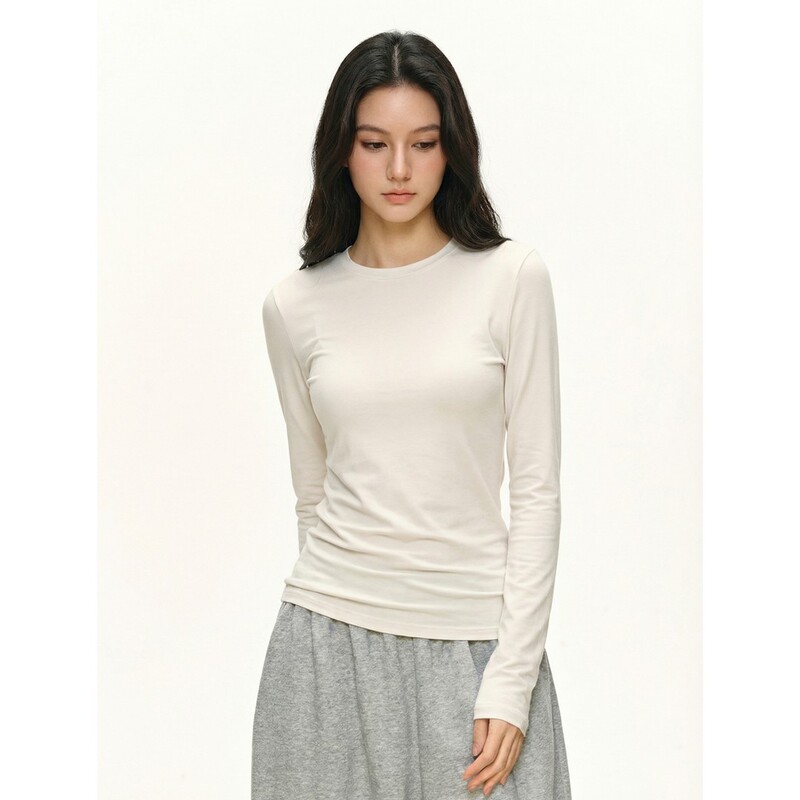 Merino Wool Base Shirt for Women, 2026 Spring New Style, Warm, Elegant, Simple, Slimming Top, T-shirt, Knitwear Merino Wool Base Shirt for Women, 2026 Spring New Style, Warm, Elegant, Simple, Slimming Top, T-shirt, Knitwear