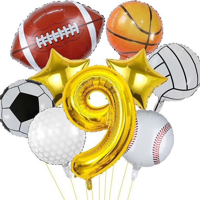 football basketball baseball volleyball digital balloon
