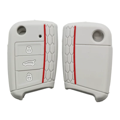 Applicable to Volkswagen Golf: Static Rod/Key Bag - light-gray-red-lines