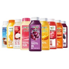 味全每日C葡萄汁橙汁桑葚汁杨梅汁复合果汁300ml*12瓶组合饮品