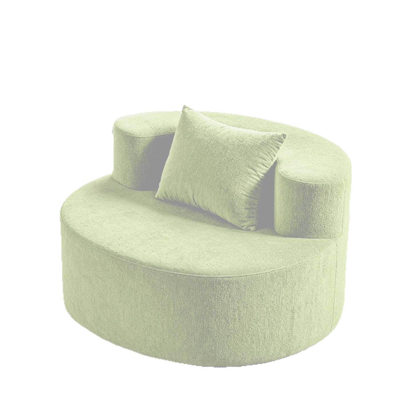 Sofá de compresión transfronteriza de comercio exterior sofá perezoso redondo para dormir y acostarse en la sala de estar dormitorio simple ocio sofá individual