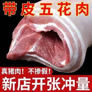 土猪肉五花肉 冷链直达 红烧贴秋膘优选