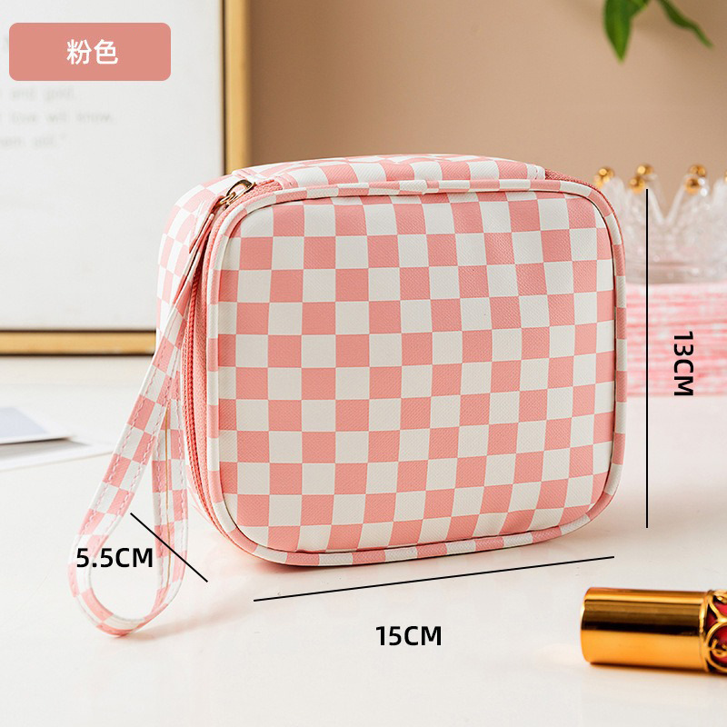 少女生理用ナプキン収納バッグ学生携帯用叔母用ナプキン生理用綿月事バッグins風棋盤格小包|undefined